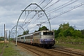 La BB 9316 En Voyage sur un TER passe à Rion des Landes le 15.05.2009